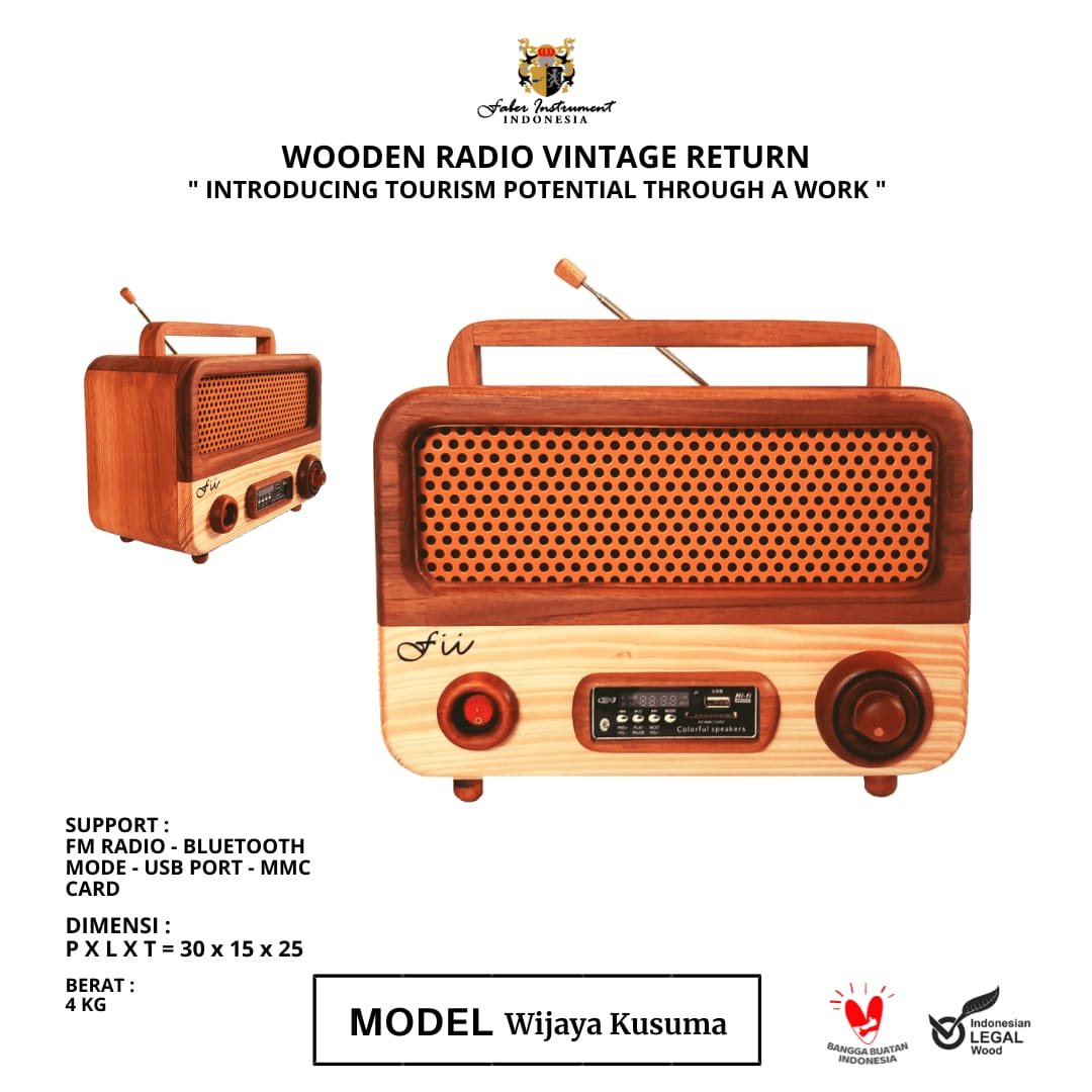 Wijaya Kusuma's Wooden Radio